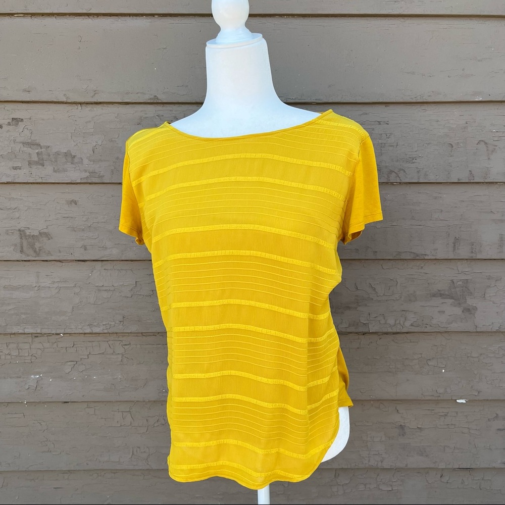 Ann Taylor ribbon effect top!